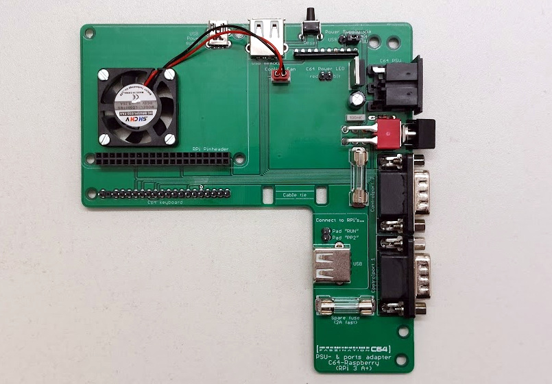 Bestückte Trägerplatine